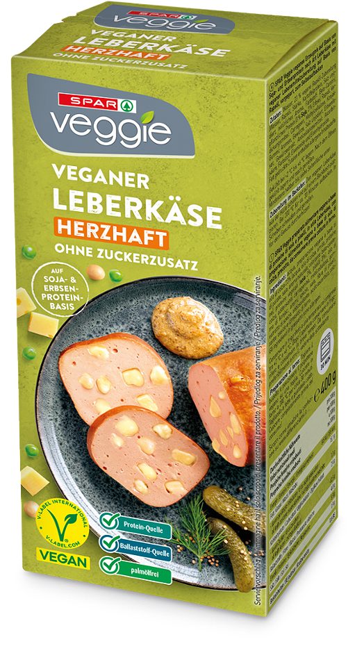 SPAR Veggie veganer Leberkäse herzhaft 400 G