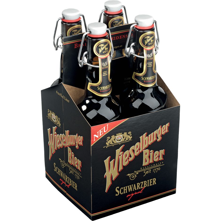 Wieselburger Schwarzbier 4x0,5l 2.000 ML MEHRWEG