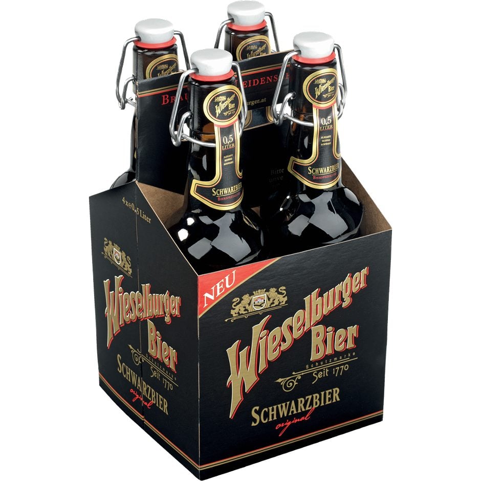 Wieselburger Schwarzbier 4x0,5l 2.000 ML MEHRWEG