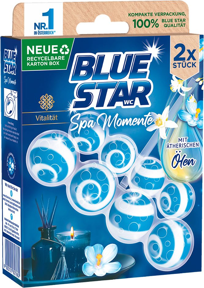Blue Star Spa Momente WC-Spüler Vitalität 2 x 50g