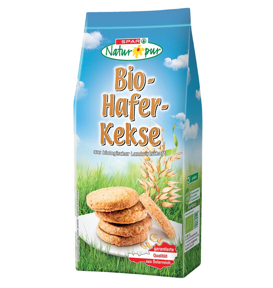 SPAR Natur*pur Bio-Hafer-Kekse 250 G