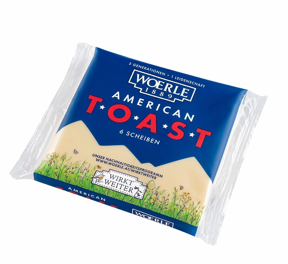 Woerle Schmelzkäse American Toast 200 G