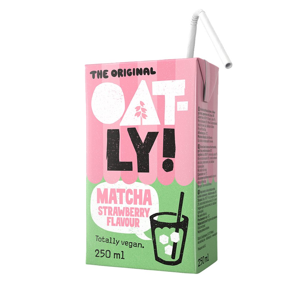 OATLY Haferdrink Matcha Strawberry Flavour 250 ML EINWEG ohne Pfand