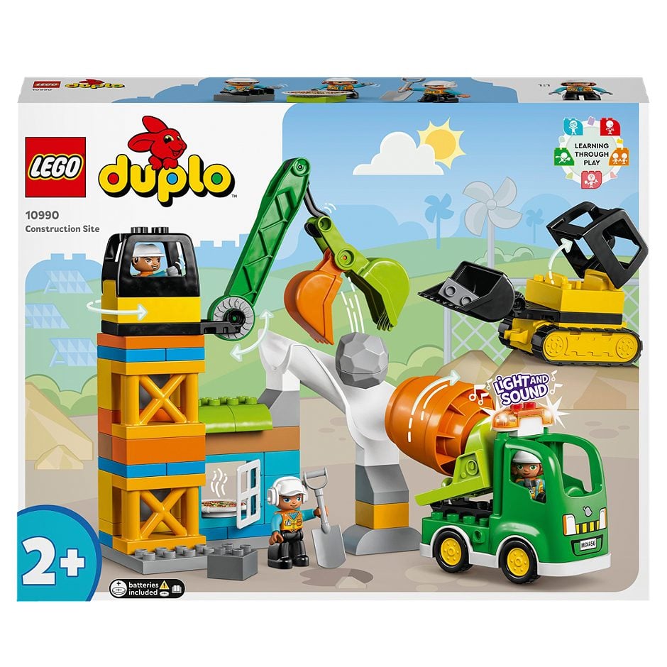 LEGO Duplo Town Baustelle mit Baufahrzeugen 10990
