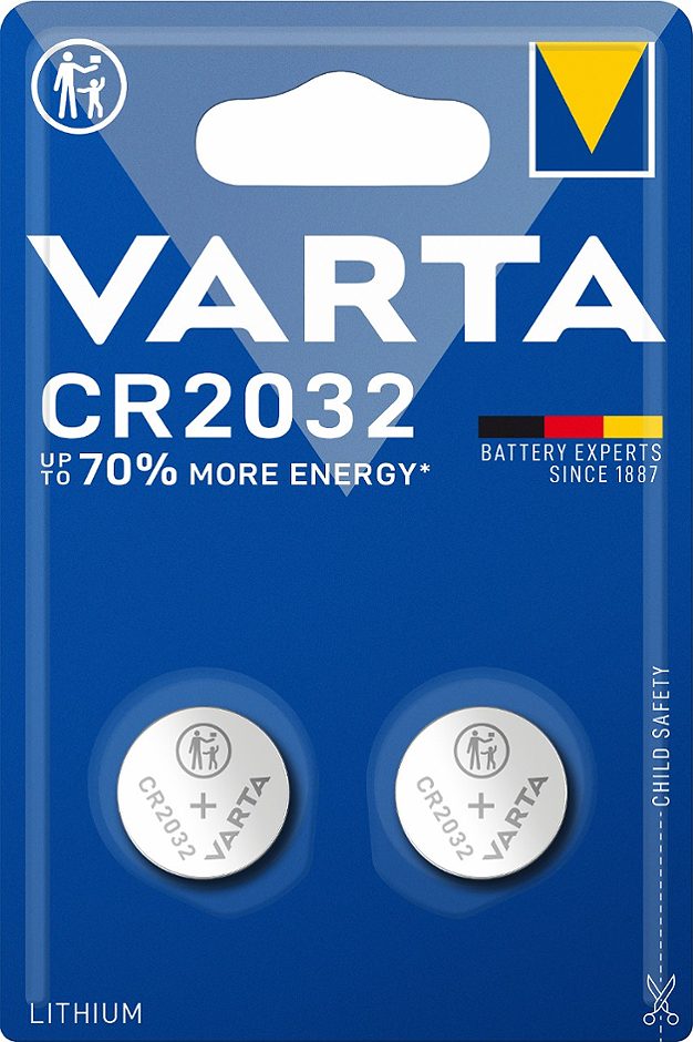 Varta Knopfzelle CR2032 2 Stück