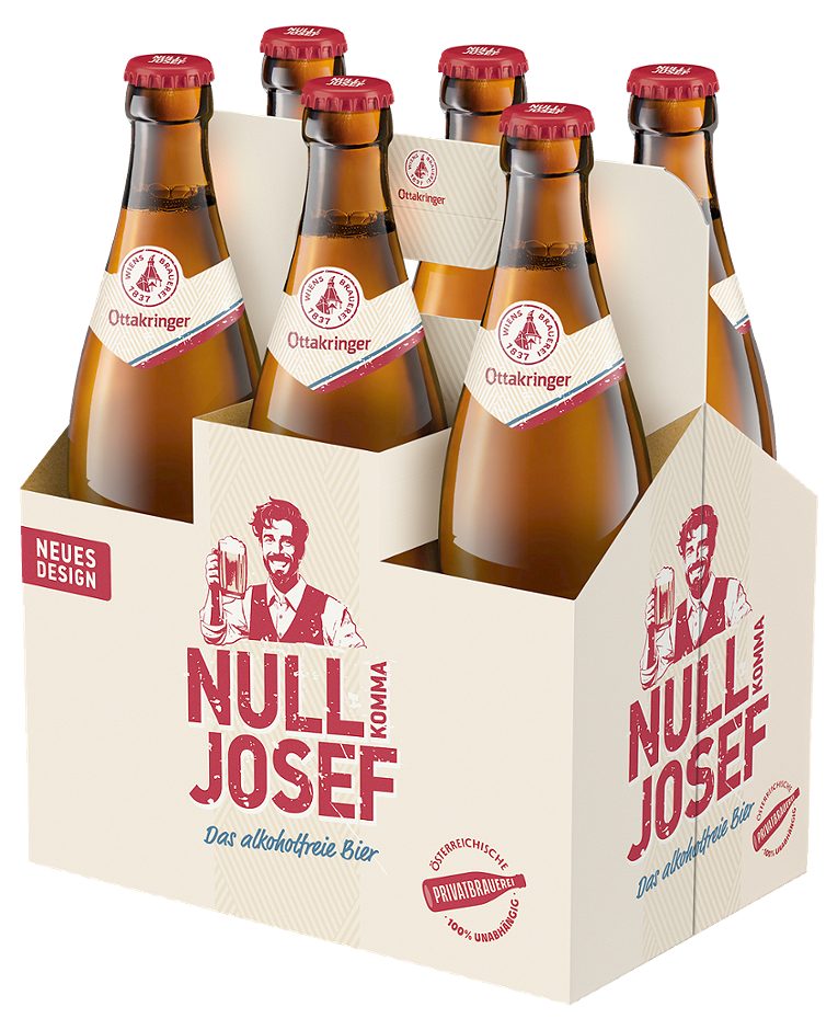 Ottakringer Nullkomma Josef Alkoholfreies Bier 6x0,5l 3.000 ML MEHRWEG