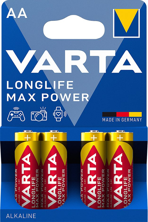 Varta Longlife Max Power Batterie AA 4 Stück