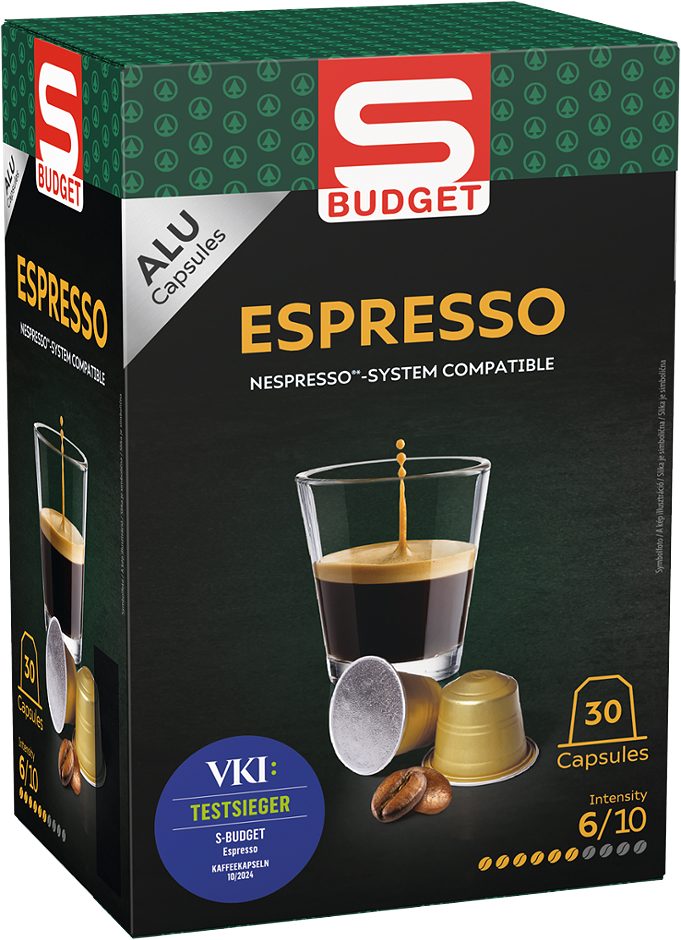 S-BUDGET Espresso 30 Kapseln 30 STK