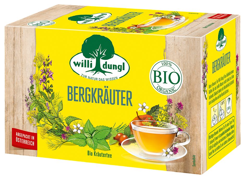 Willi Dungl Bio-Kräutertee Bergkräuter 20 Teebeutel