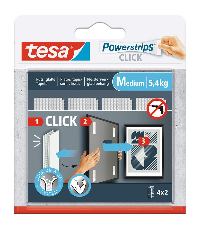Tesa Powerstrips Click
