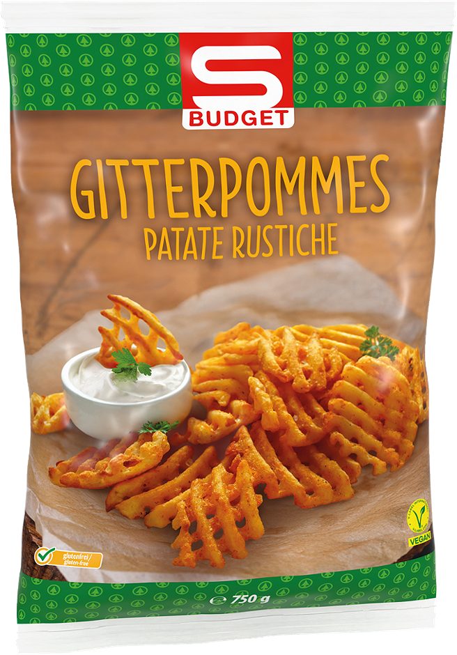 S-BUDGET Gitterpommes 750 G