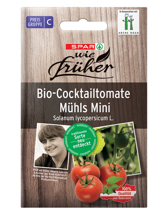 SPAR wie früher Saatgut Bio-Cocktailtomate Mühls Mini