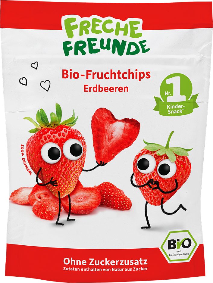 Freche Freunde Bio Fruchtchips Erdbeere 12 G