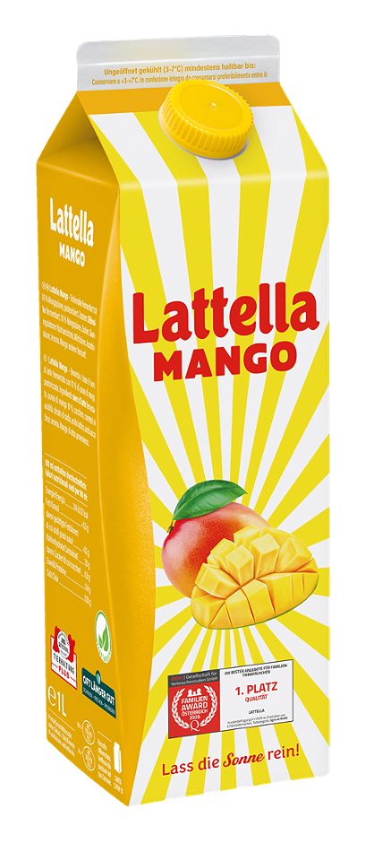 Lattella Fruchtmolke Mango 1 L EINWEG ohne Pfand