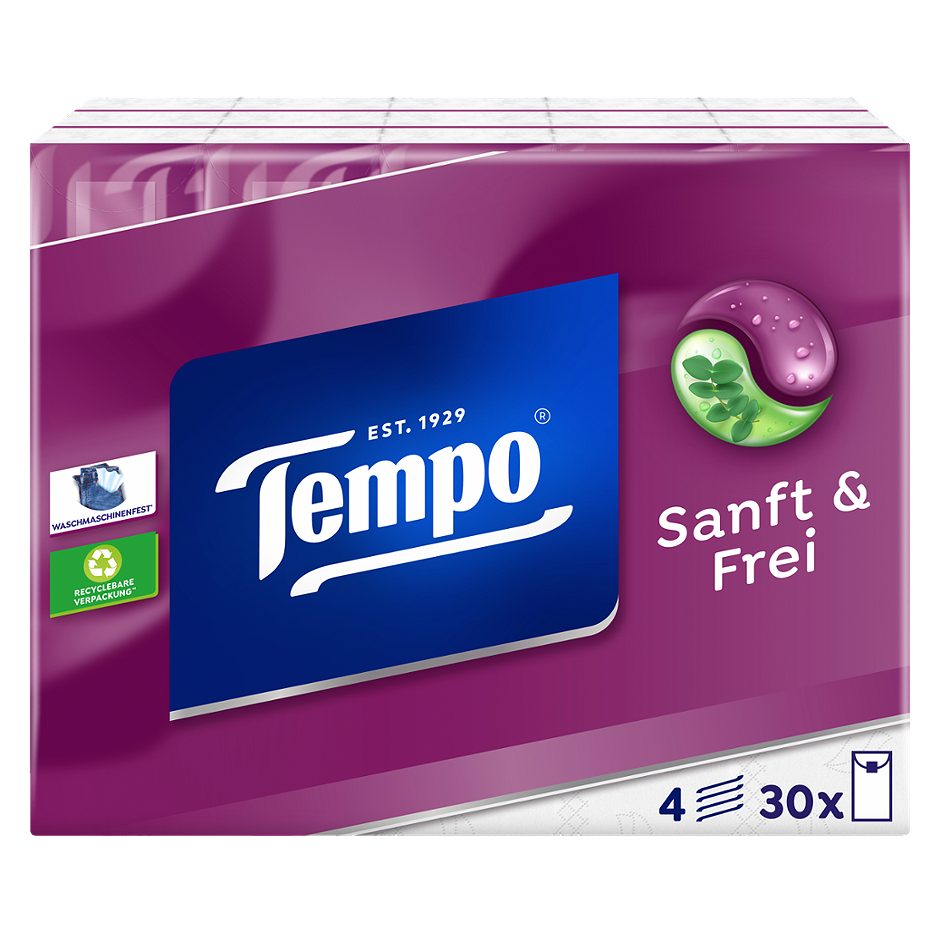 Tempo Taschentücher Sanft und Frei 30 x 9 Stk.