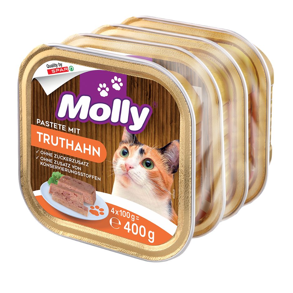 Molly Pastete mit Truthahn 4 x 100g 400 G