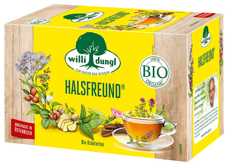 Willi Dungl Bio Kräutertee Halsfreund 20 Teebeutel