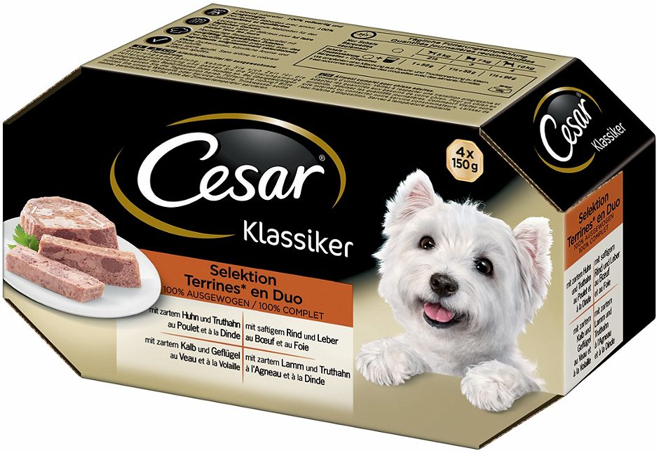 Cesar Hundenahrung Klassiker 4x150g 600 G