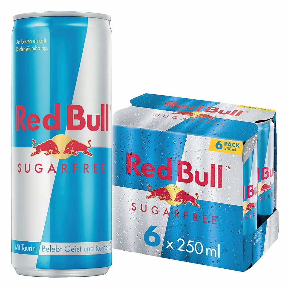 Red Bull Energy Drink Sugarfree 6x0,25l 1,5 L EINWEG mit Pfand