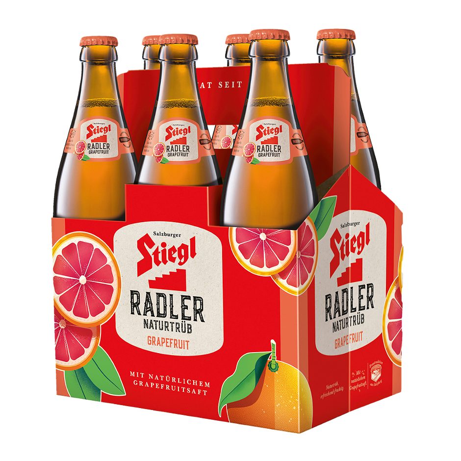 Stiegl Radler Grapefruit naturtrüb 6x0,5l 3.000 ML MEHRWEG
