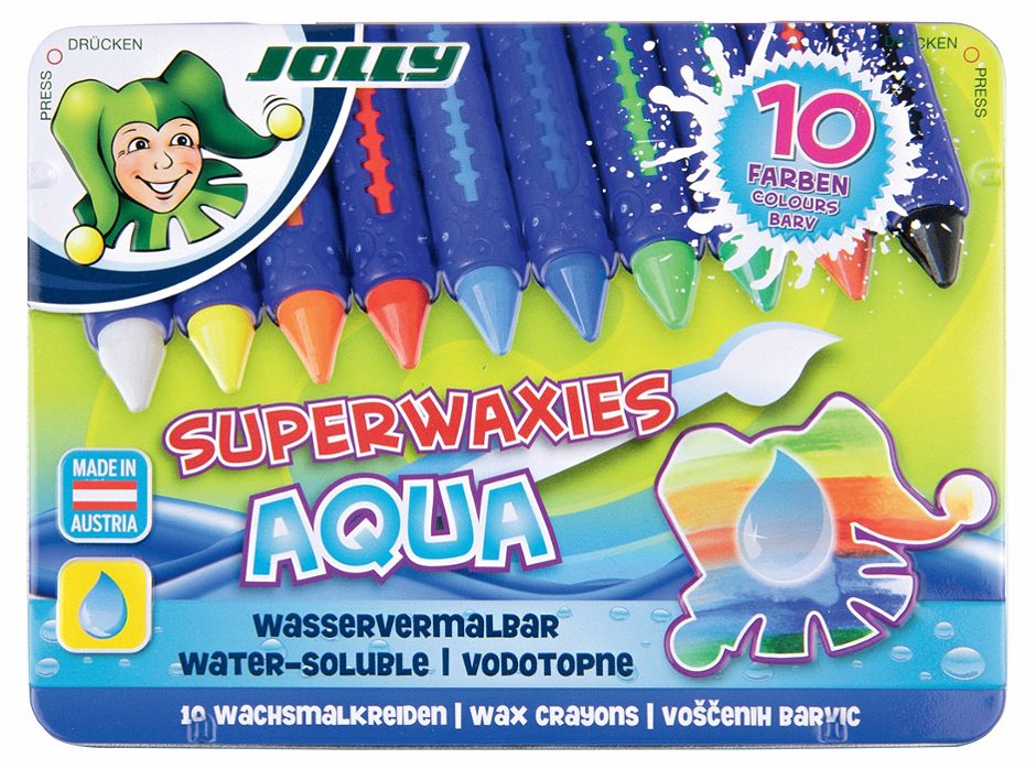 Jolly Wachsmalkreiden Superwaxies Aqua 10