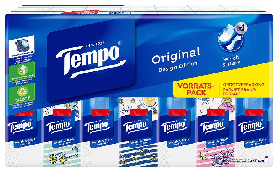 Tempo Taschentücher Design Pack 42 x 10 Stück