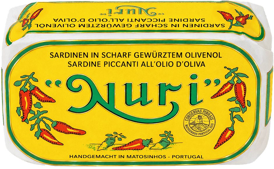 Nuri Sardinen in scharf gewürztem Olivenöl 125 G