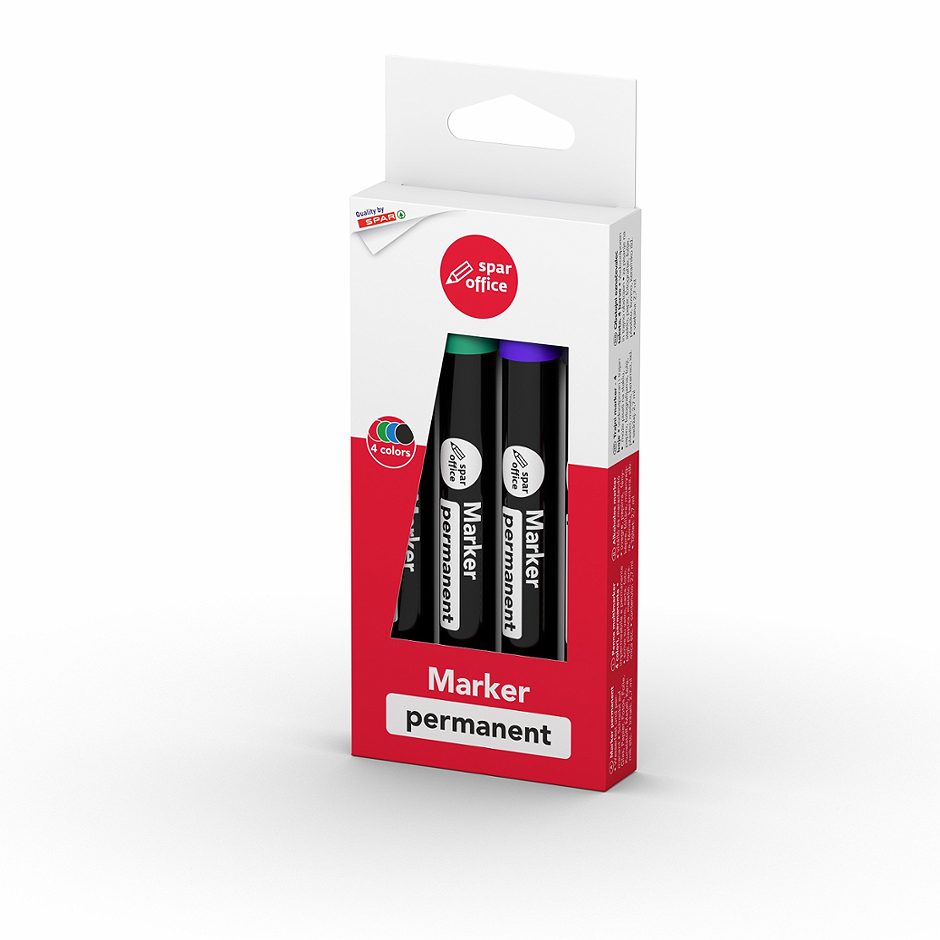SPAR office Permanentmarker 4 Farben