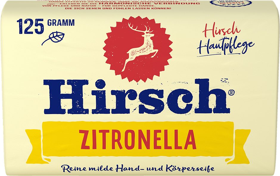Hirsch Hand- und Körperseife Zitronella 125g