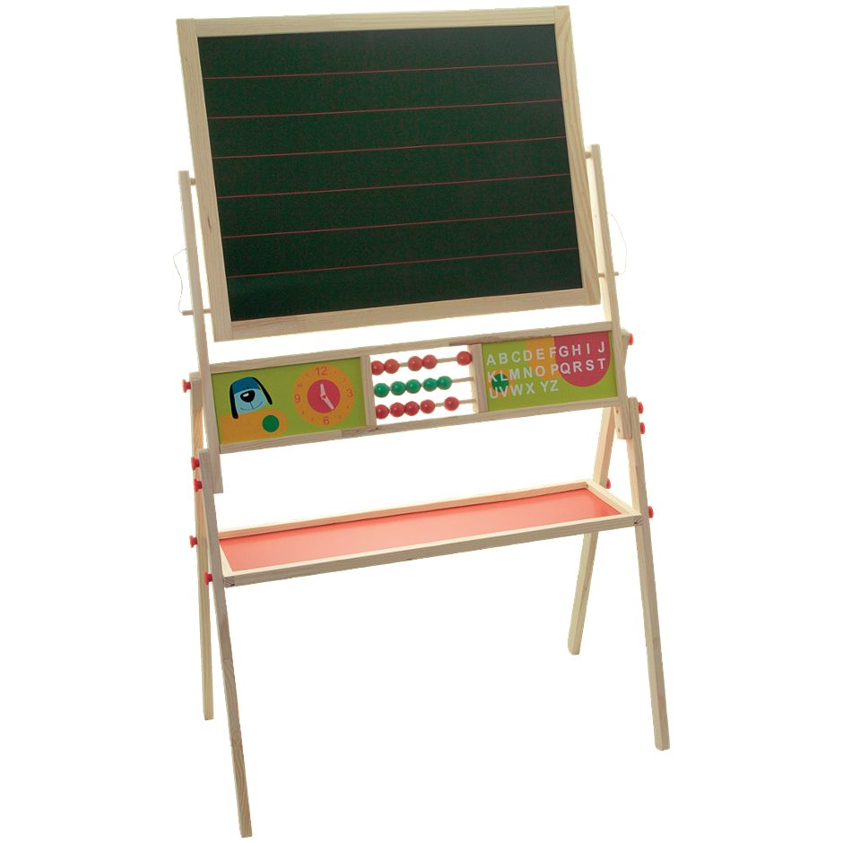 Holz Standtafel mit Ablage