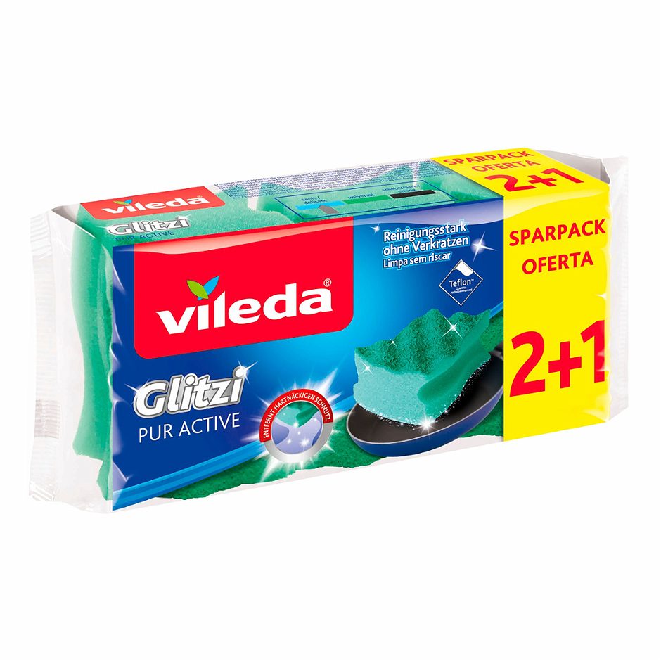 Vileda Glitzi PUR Active Topfreiniger 2+1 Sparpack