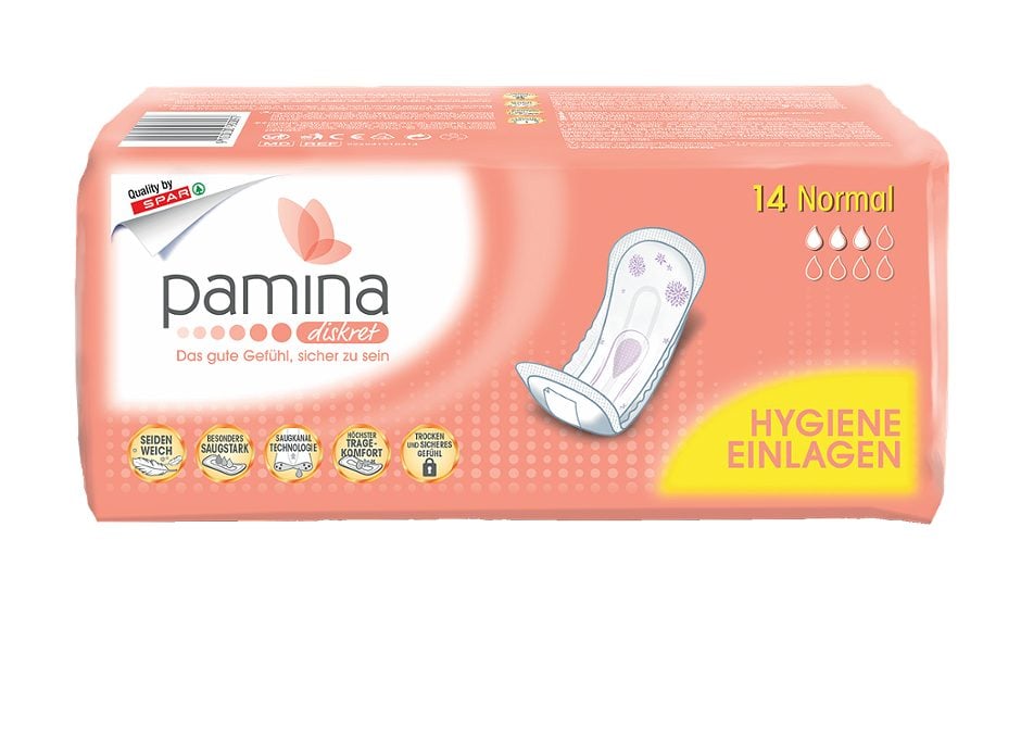 pamina diskret Hygiene-Einlagen Normal 14 Stück