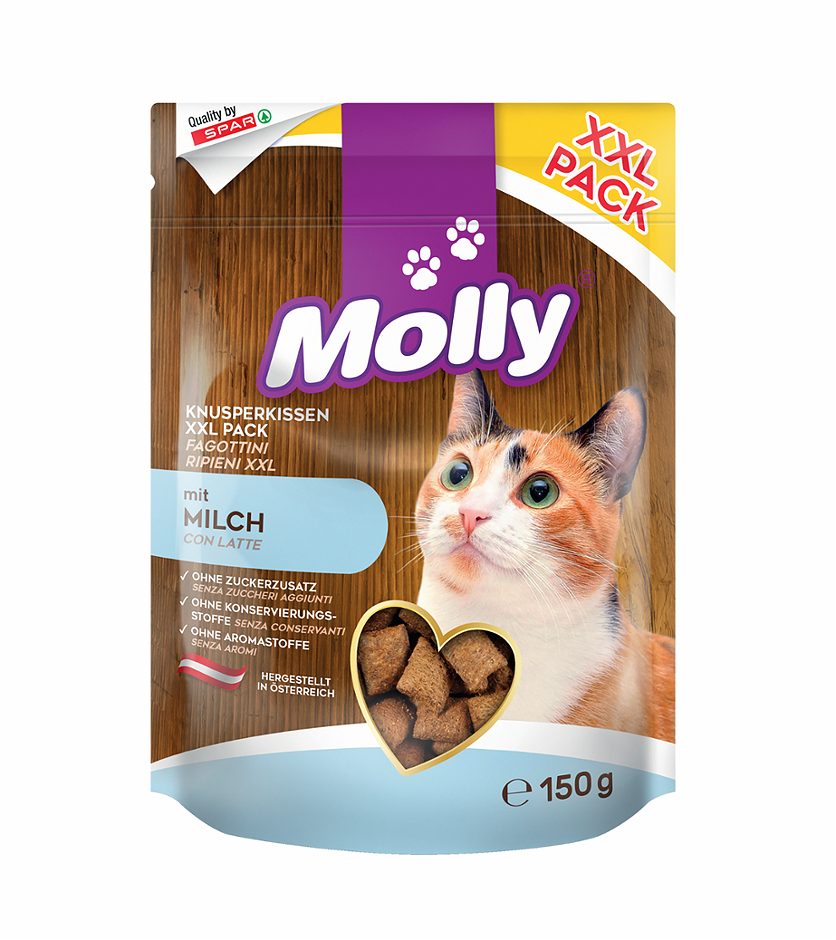 Molly Knusperkissen mit Milch XXL-Pack 150 G