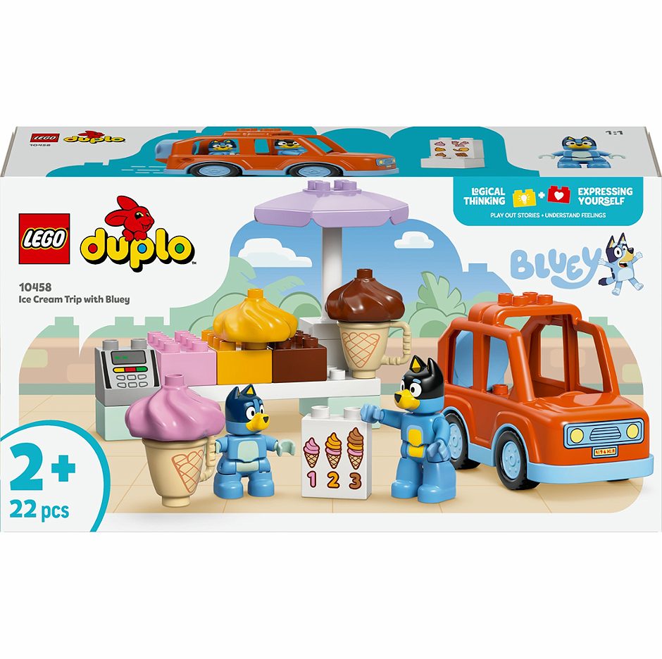 LEGO Duplo Ausflug zur Eisdiele mit Bluey 10458
