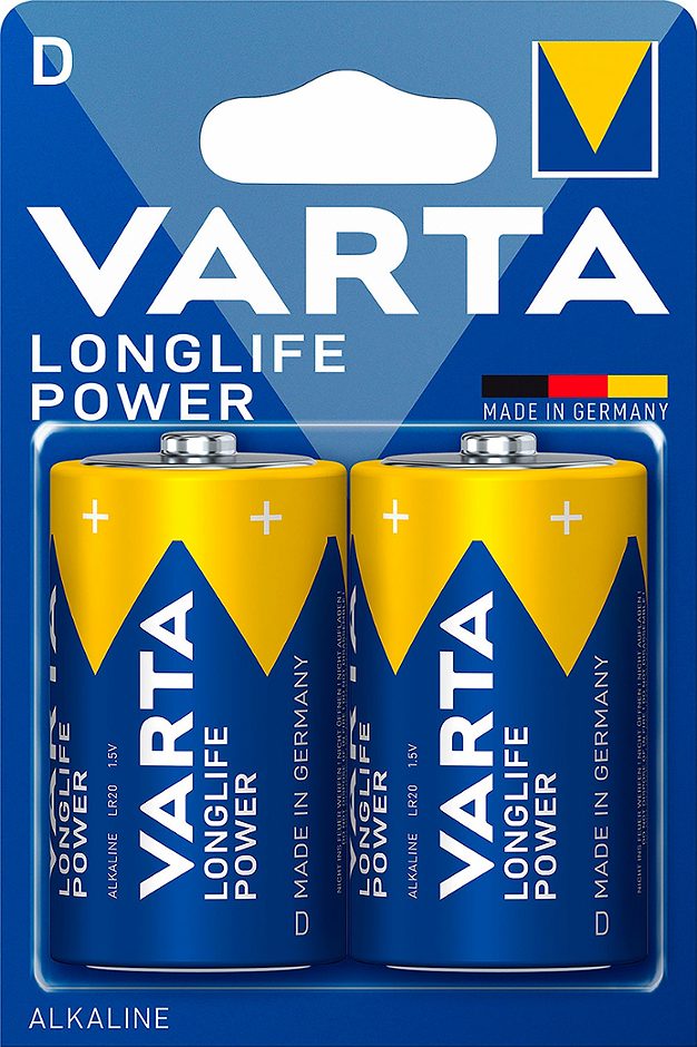 Varta Longlife Power Batterien Mono D 2 Stück