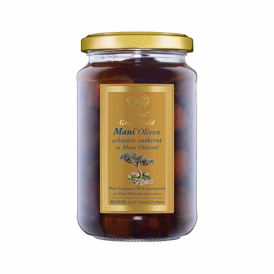 Mani Oliven schwarz entkernt 315 G