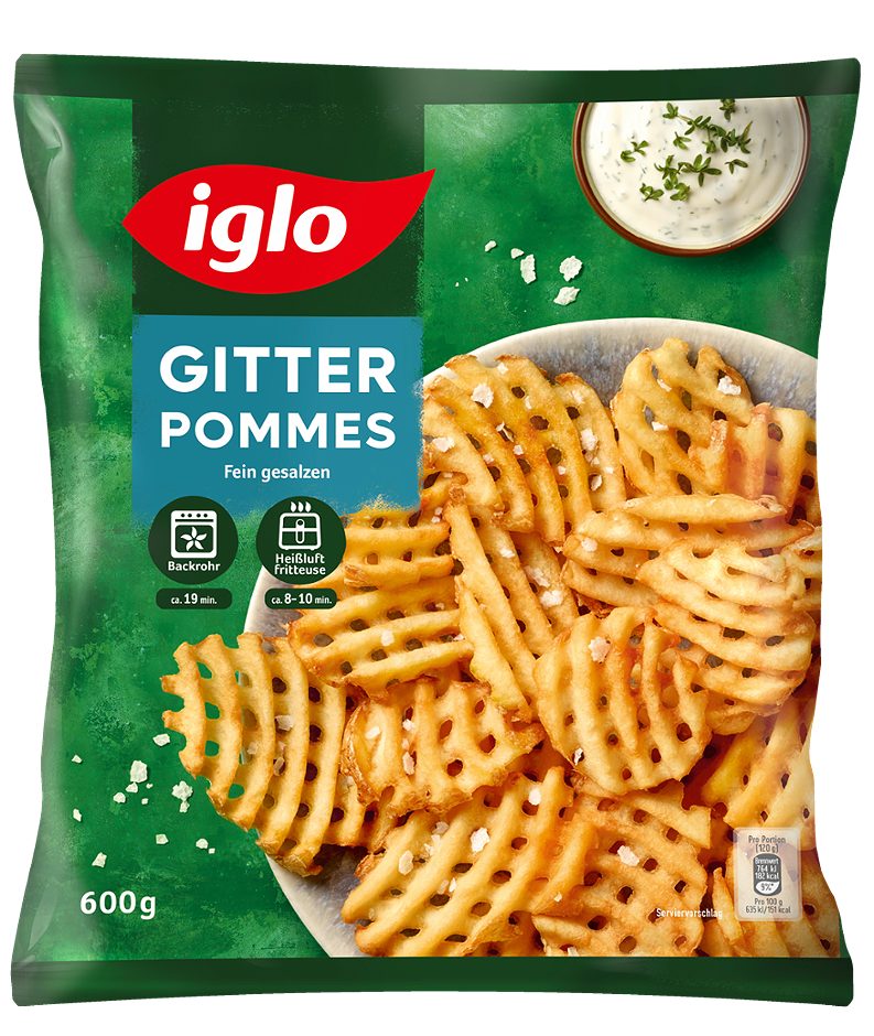 Iglo Gitterpommes 600 G