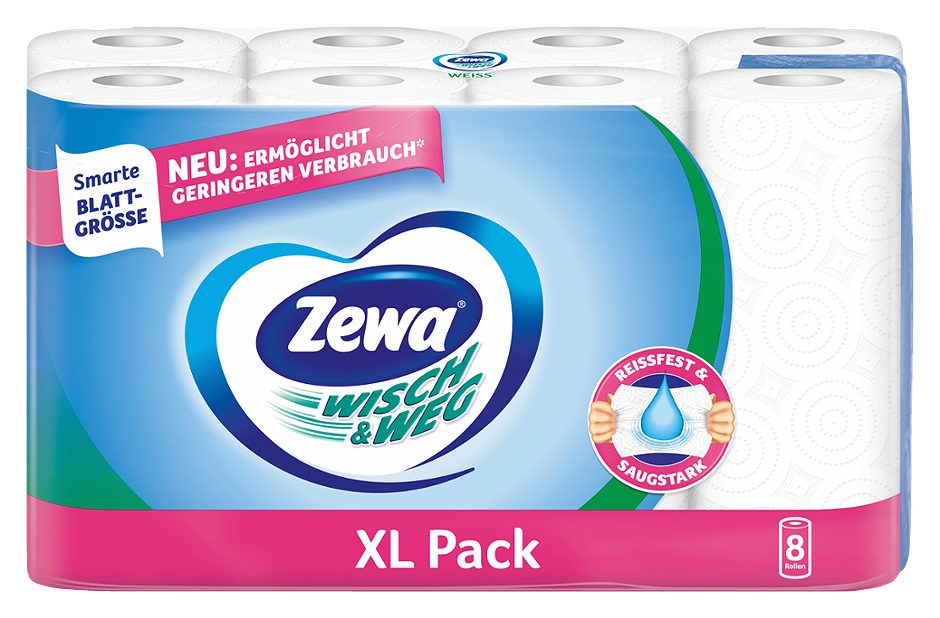 Zewa Wisch & Weg Küchenrollen Dekor 8 Rollen