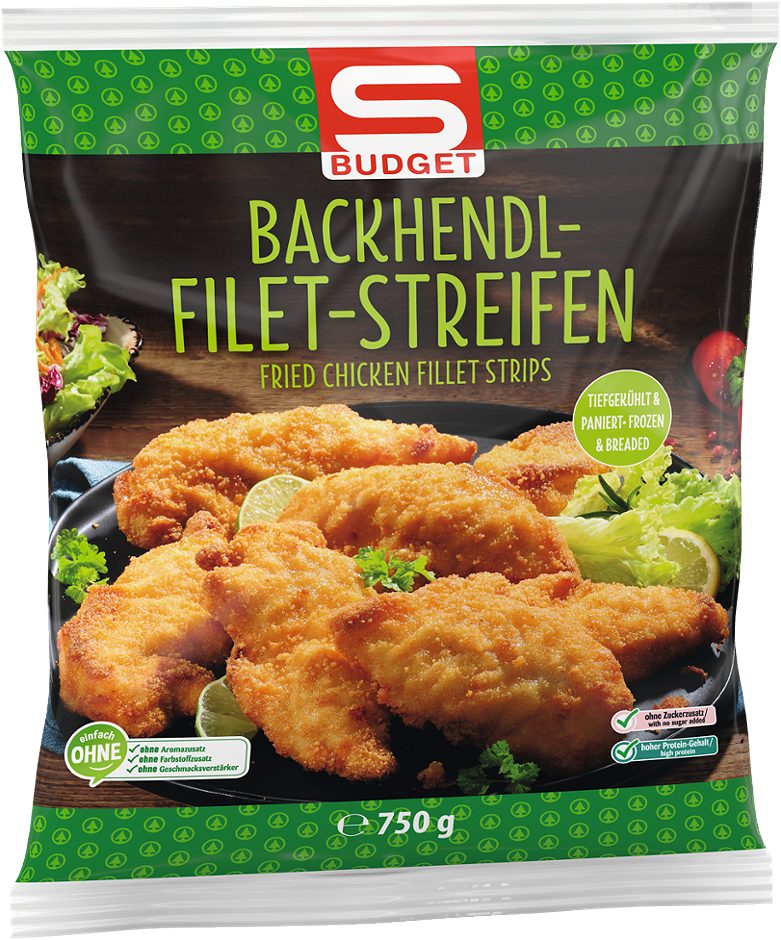 S-BUDGET Backhendl-Filet-Streifen 750 G