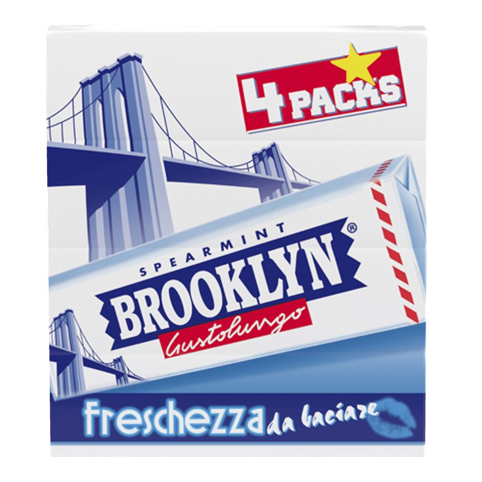 Brooklyn Kaugummi Spearmint 4er 100 G