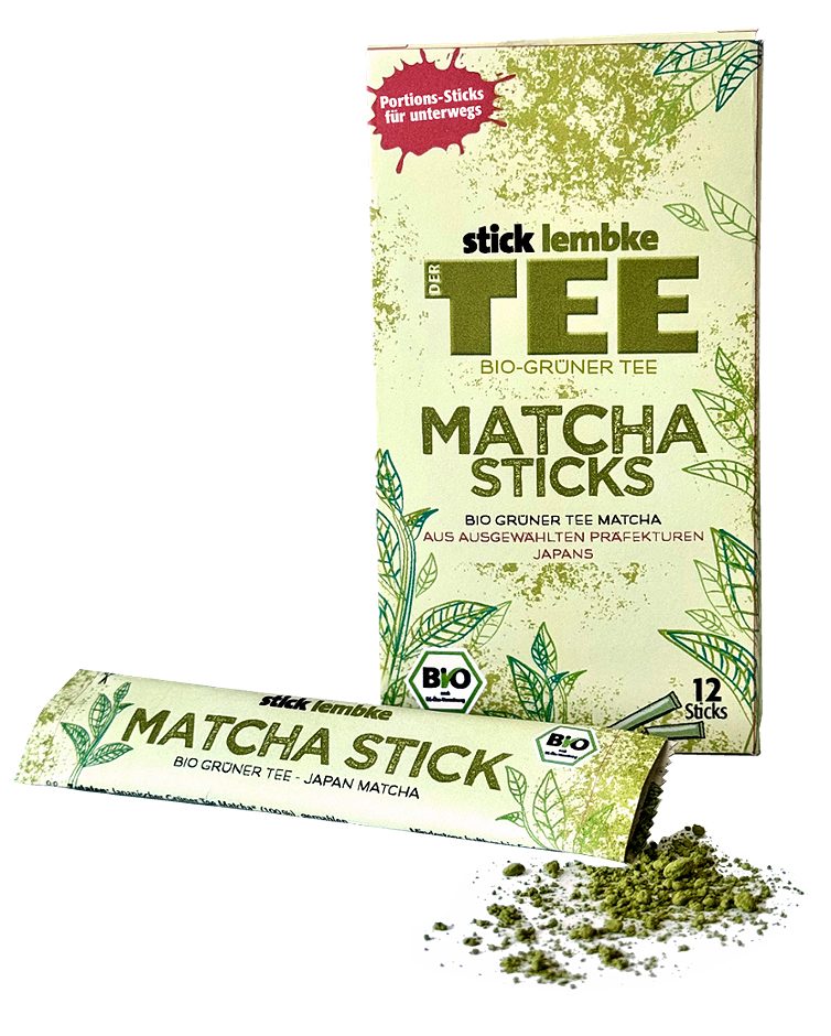 Stick & Lembke Bio Grüner Tee Matcha Sticks 12x1,75g