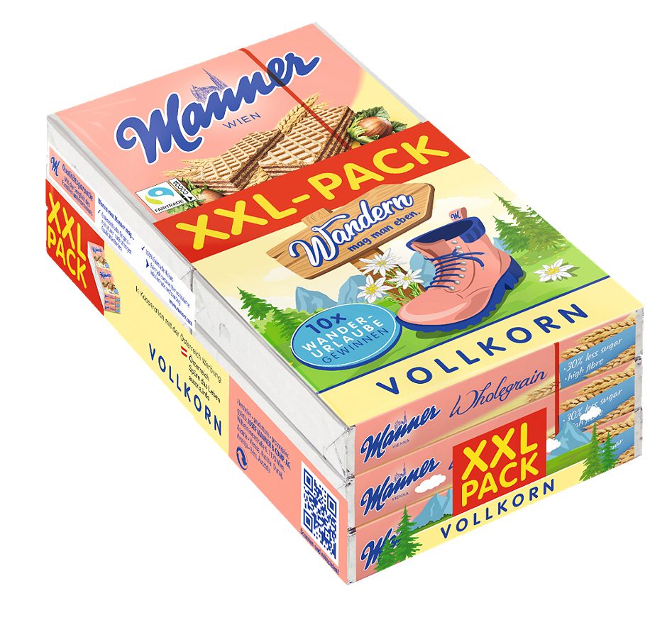 Manner Neapolitaner Vollkornschnitte Vorratspackung 450 G