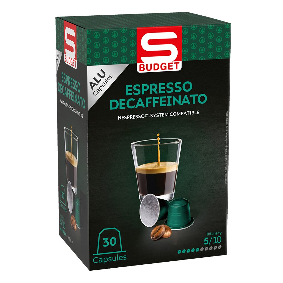 S-BUDGET Espresso Decaffeinato 30 Kapseln 30 STK