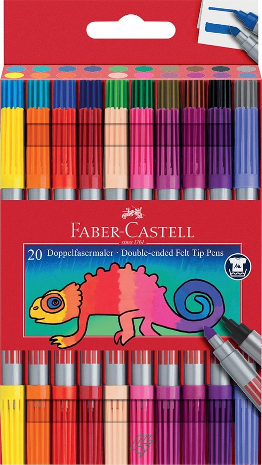 Faber Castell Fasermaler doppelt 20 Farben