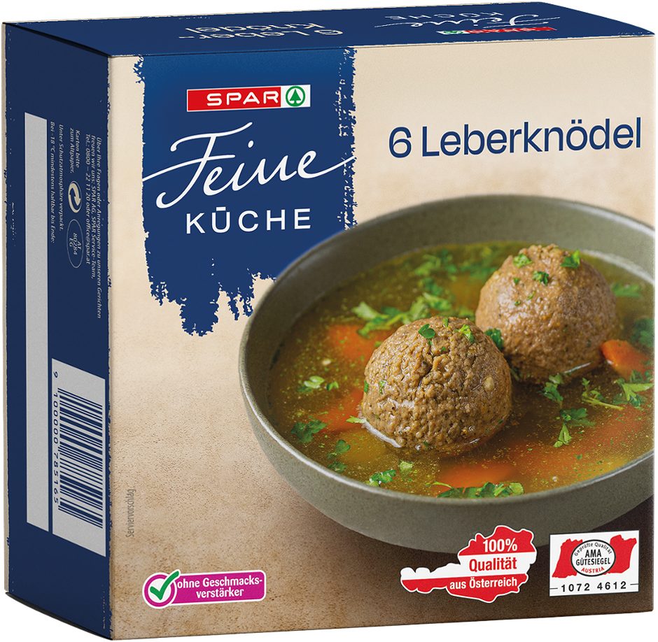 SPAR Feine Küche Leberknödel 6 Stück 300 G