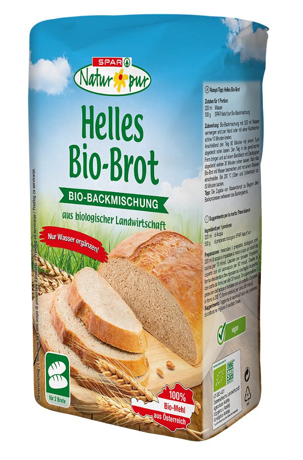 SPAR Natur*pur Bio-Backmischung Helles Bio-Brot 1 KG