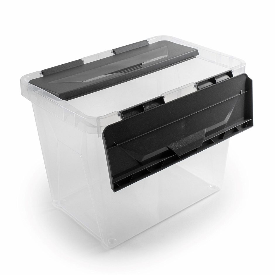 Sunware Aufbewahrungsbox Onyx 15 Liter transparent/anthrazit
