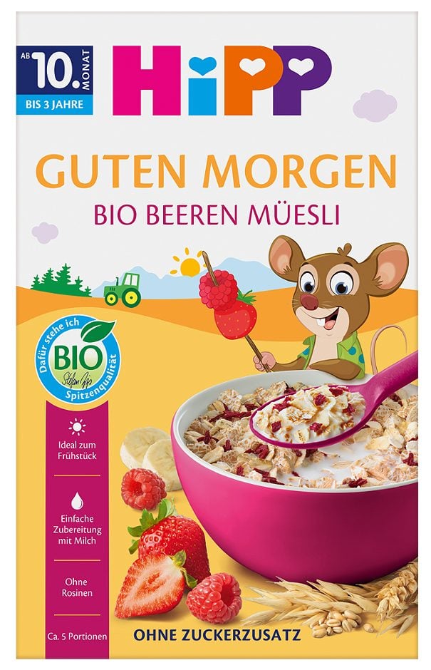 Hipp Guten Morgen Bio-Müsli Beeren 200 G