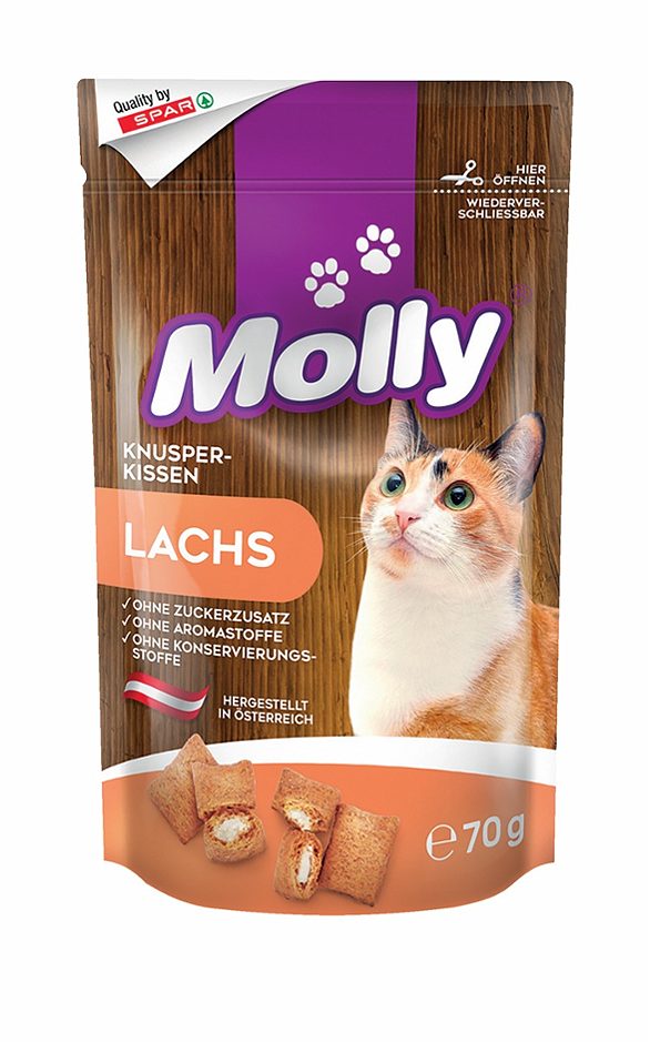 Molly Knusperkissen Lachs 70 G