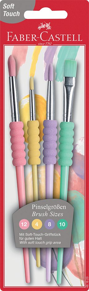Faber Castell Pinselset Soft-Touch 4 verschiedene Größen